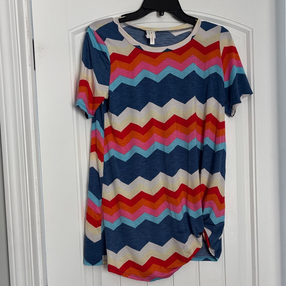 Colorful Pattern short sleeve top